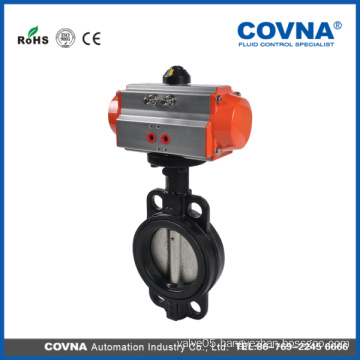 2 inch pneumatic actuator Cast iron butterfly valve with EPCM sealing